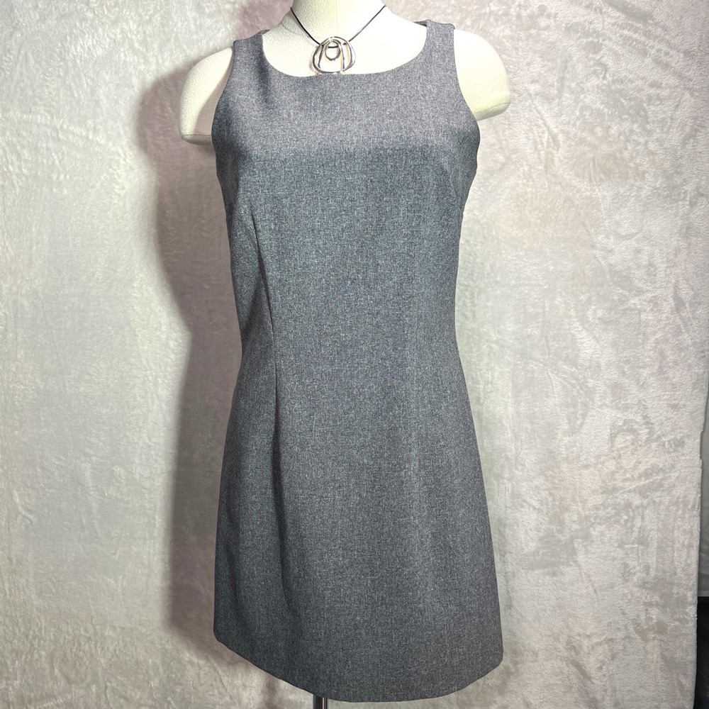 Y2K Mini Tank Dress Women's Medium Office Siren Gray Corpcore 2000s USA Clueless